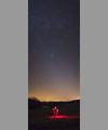 Un astrophotographe sous la lumire zodiacale