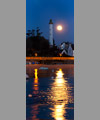 La Pleine Lune et le phare de Bnodet