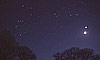 Orion, the Taurus, Venus, the Moon and Mars