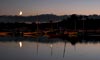 The Moon, Venus and Jupiter aligned