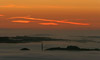 Twilight above the sea of clouds