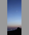 The Moon, Venus, Eckmhl lighthouse and... the Pleiades