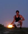 Playing basketball with the Moon