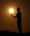 Playing basketball with the Moon