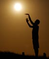 Playing basketball with the Moon