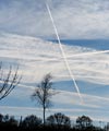 Contrails shadow