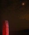Moon eclipse and menhir