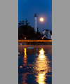 The Full Moon and the Bnodet lighthouse