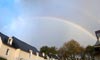 Double morning rainbow