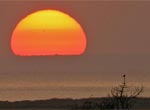 Sunsets, green flash