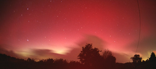 Red aurora borealis