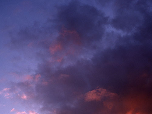 The Moon and Venus in a contrasted sky