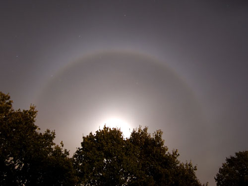 Colorful Moon Halo