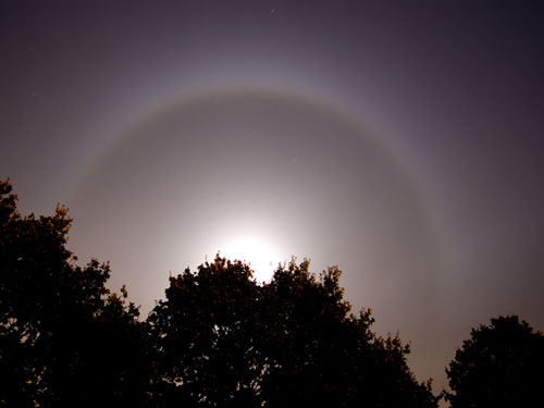 Colorful Moon Halo