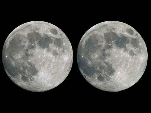 The Full Moon in 3D