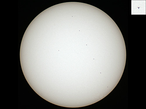 ISS in front of the Sun