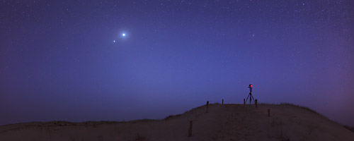 Venus and Jupiter in the twilight