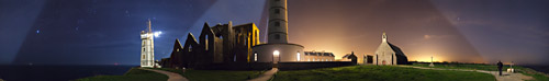 Very wide panorama of La Pointe Saint Mathieu