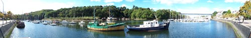 Panorama du port muse de Douarnenez