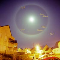 Magnifique halo lunaire