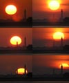 Western Sunset over Eckmühl lighthouse