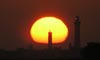 Western Sunset over Eckmhl lighthouse