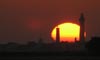Western Sunset over Eckmühl lighthouse