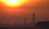 Western Sunset over Eckmühl lighthouse