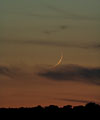 Croissant lunaire g de 29 heures