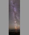 The Milky Way from the horizon to the zenith