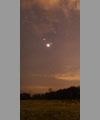 Moon eclipse and menhir