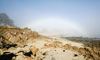 Fogbow above the sea