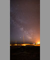 Milky Way in light pollution