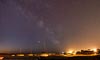 Milky Way in light pollution