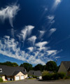 Cirrus floccus with virga