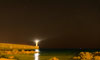A lighthouse in the night
