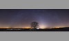 The arch of the Milky Way and the zodiacal light