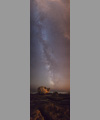 The Turtle rock under the Milky Way