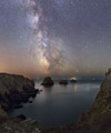 The Milky Way above the Tas de Pois