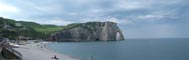 Etretat cliffs panorama