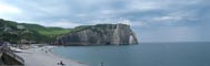 Panorama des falaises d'Etretat