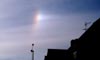 Very colorful parhelion