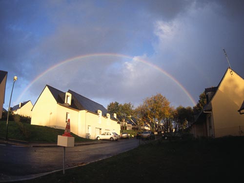 Arc-en-ciel au fish-eye